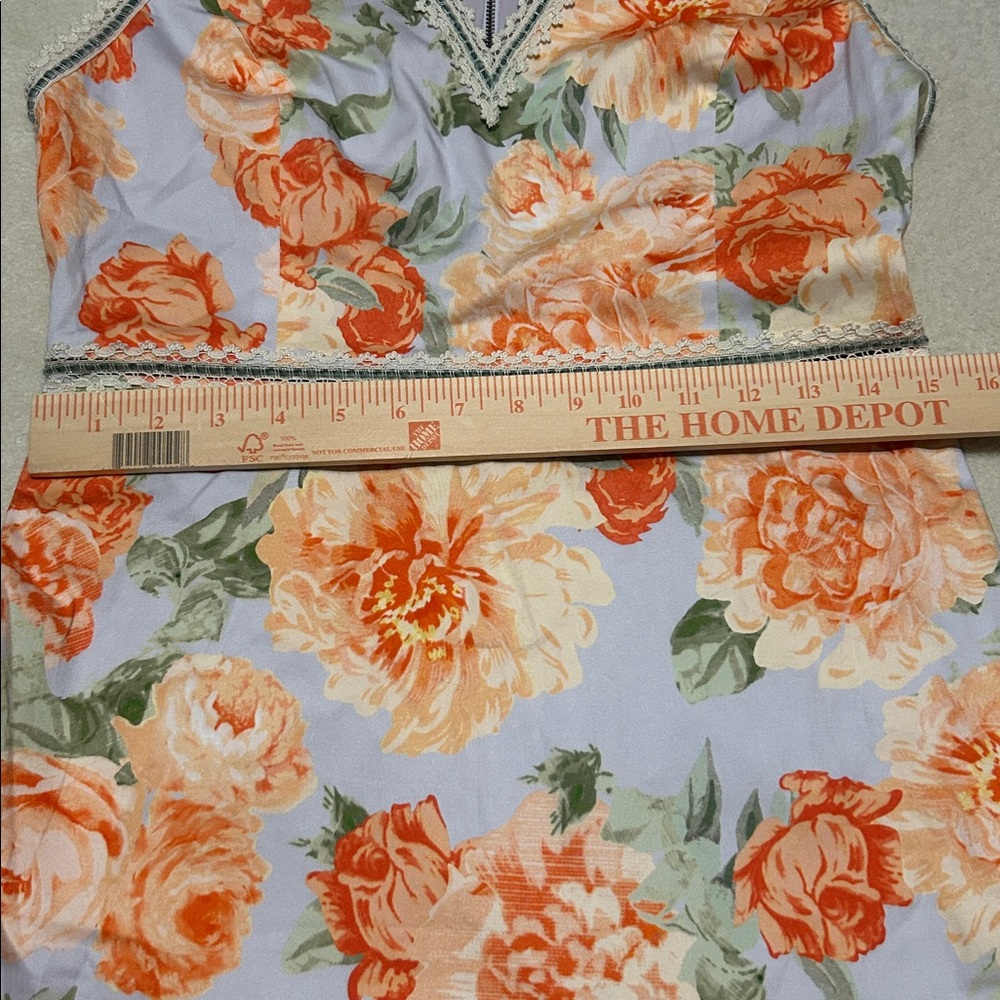 Alice+Olivia Garden Dusty Orchids Cotton Dress size 10 NWT - Picture 10 of 10